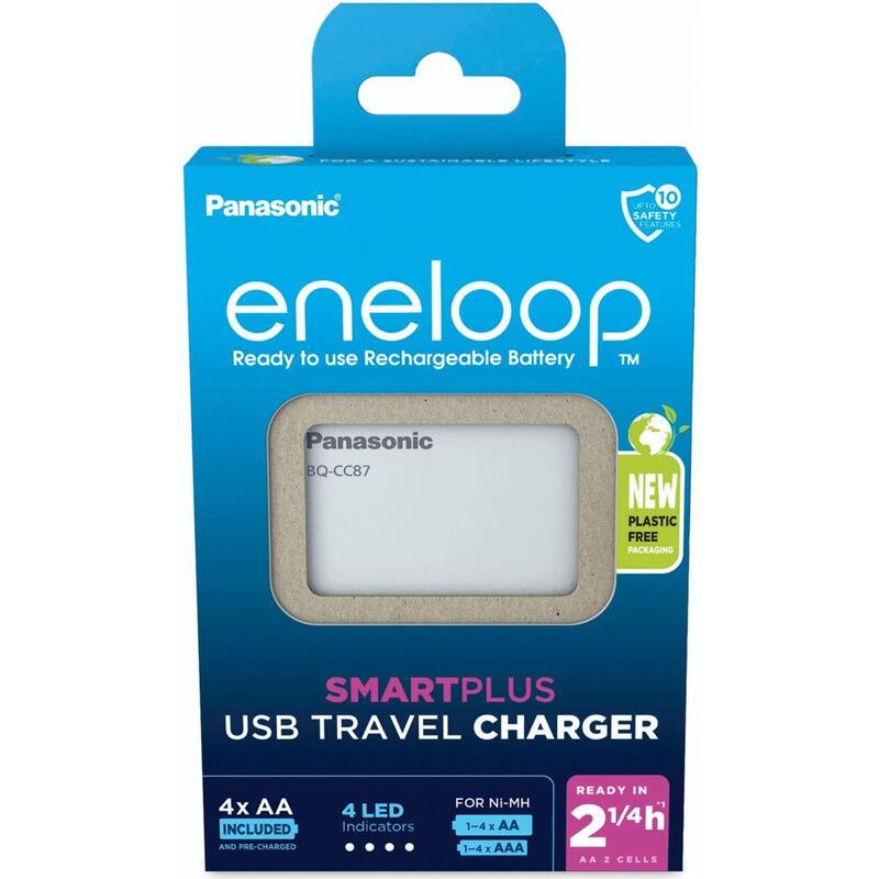 Panasonic Smartplus Usb + 4 X Aa Eneloop 2000mah