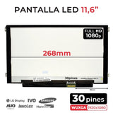 Pantalla 11.6" Para Portátil Nv116whm N47 Con Brackets