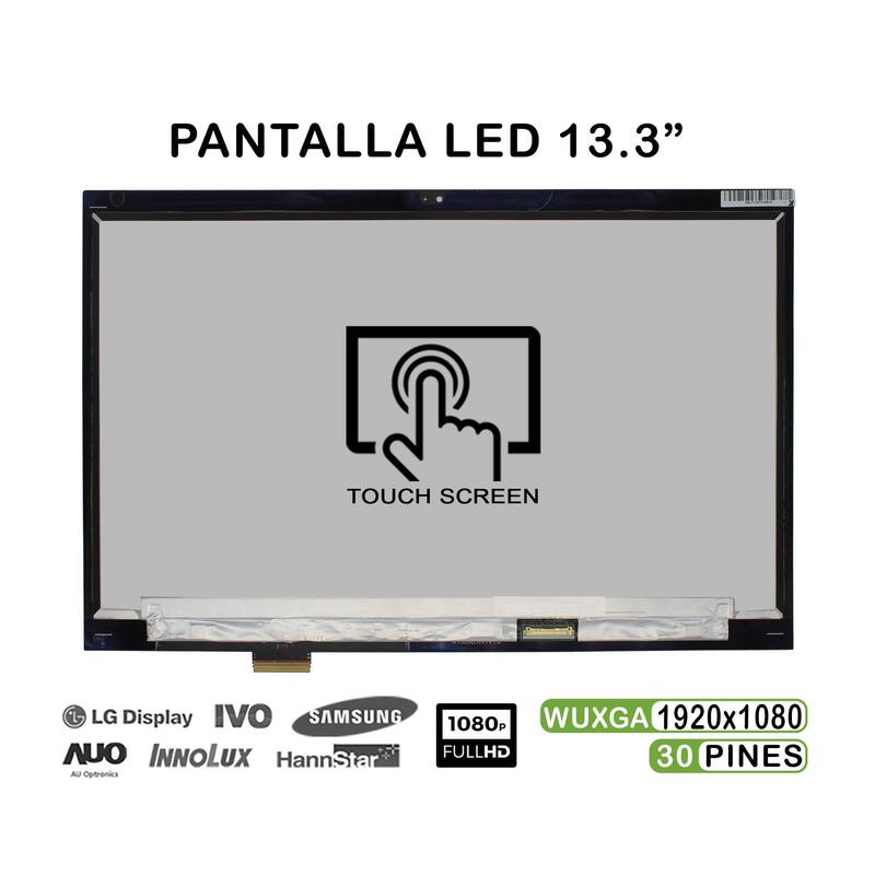 Pantalla Con Cristal De 13.3" Para Portátil Lenovo Thinkpad X380 Yoga 20lh Fhd 02da168
