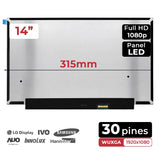 Pantalla Led Mate De 14" Para Portátil Hp Probook 440 G7 G8 445 G7 M140Nvfa R5 Fhd