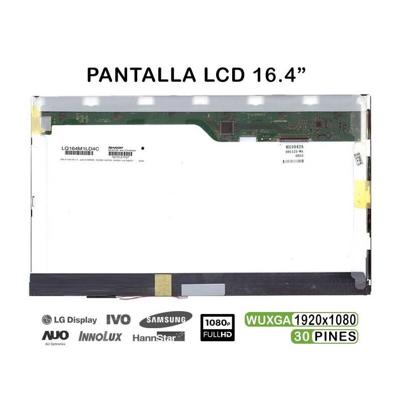 Pantalla Lcd De 16.4" Pulgadas Para Portátil Sony Vaio
Modelos: Vpcf13m1e
P/N: Lq164m1ld4c 