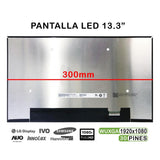 Pantalla Led 13.3" Para Portátil B133han05.C H/W:0a F/W:1 30 Pines Fhd 300mm