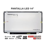 Pantalla Led 14.0"  Para Portátil B140rw02