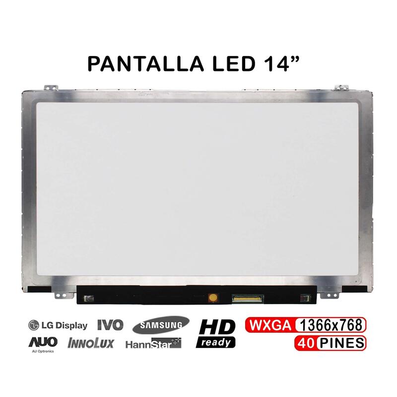 Pantalla Led Con Táctil De 14" Pulgadas Para Portátil
P/N: B140xtt01.0 H/W:0a F/W:0