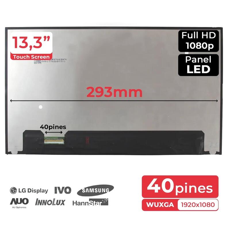 Pantalla Led De 13.3"  Para Portátil B133hak01.4 Hw0a Hw1a