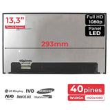Pantalla Led De 13.3"  Para Portátil B133hak01.4 Hw0a Hw1a