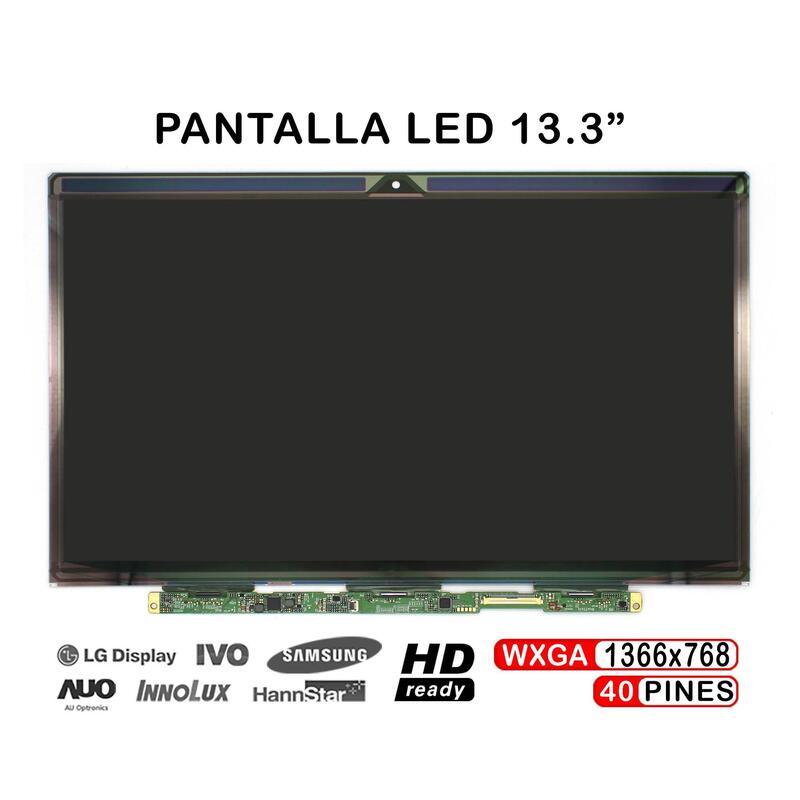 Pantalla Led De 13.3" Para Portátil Lp133wh4 Tja1 1366x768 40 Pines