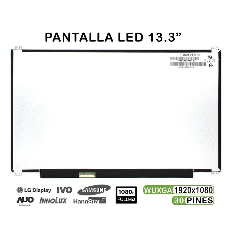 Pantalla Led De 13.3" Para Portátil N133hse Ea Rev.C1 30 Pines