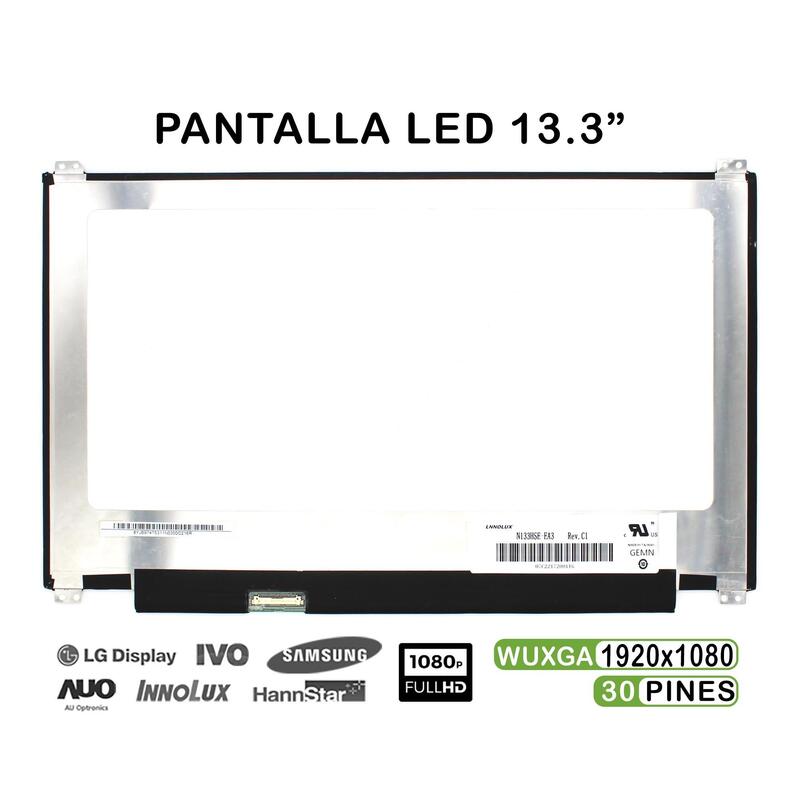 Pantalla Led De 13.3" Para Portátil N133hse Ea3 Rev.C1 30 Pines