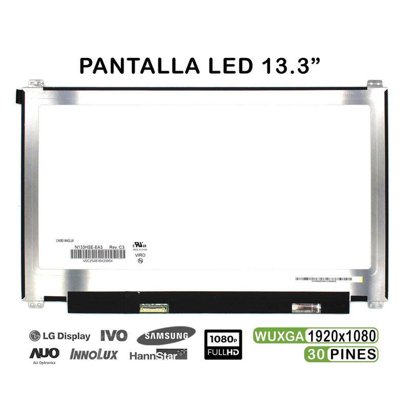 Pantalla Led De 13.3" Para Portátil N133hse Ea3 Rev.C3 30 Pines