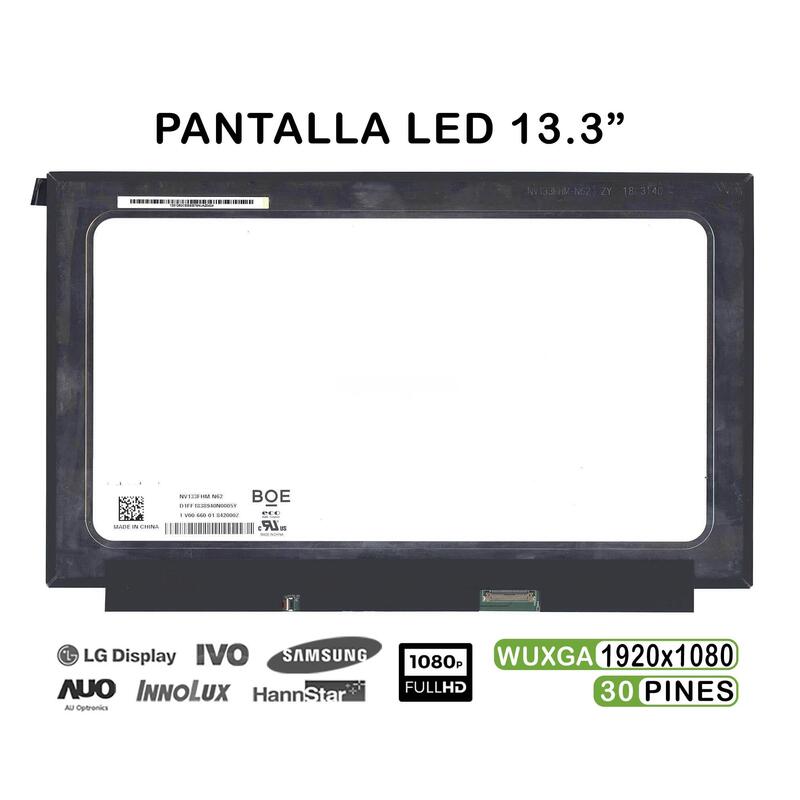 Pantalla Led De 13.3" Para Portátil Nv133fhm-N62