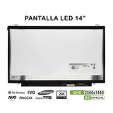 Pantalla Led De 14" Para Portátil B140qan01.0 2560x1440 40 Pines
