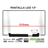Pantalla Led De 14" Para Portátil Lq140m1jw49 40 Pines