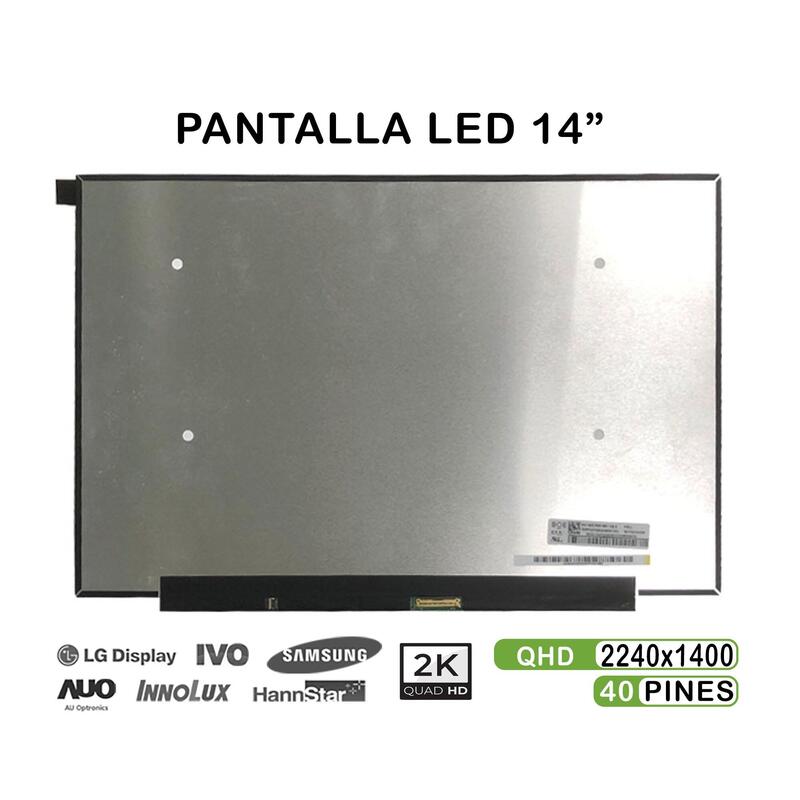 Pantalla Led De 14" Para Portátil Nv140drm-N61 2k 40 Pines