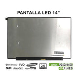 Pantalla Led De 14" Para Portátil Nv140drm-N61 2k 40 Pines