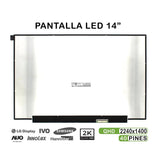 Pantalla Led De 14" Para Portátil Nv140drm N63 2k 40 Pines