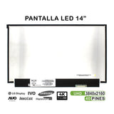 Pantalla Led De 14" Para Portátil Nv140qum N61 40 Pines 4k