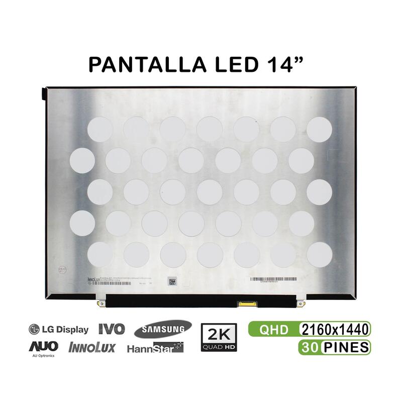 Pantalla Led De 14" Para Portátil P140zka Bz1 30 Pines 2k