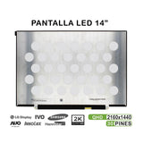 Pantalla Led De 14" Para Portátil P140zka Bz1 30 Pines 2k