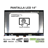 Pantalla Led De 14" Táctil Sin Marco Para Portátil Hp Pavilion X360 14-Cd 14m-Cd