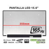 Pantalla Led De 15.6" Para Portátil Nv156fhm-Ny8 Fhd 165hz 350mm 40 Pines