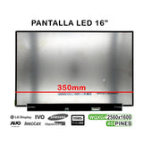Pantalla Led De 16" Para Portátil B160qan02.K 40 Pines