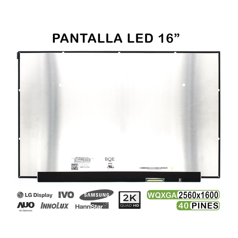 Pantalla Led De 16" Para Portátil Ne160qdm N62 40 Pines