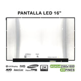 Pantalla Led De 16" Para Portátil Ne160qdm N62 40 Pines