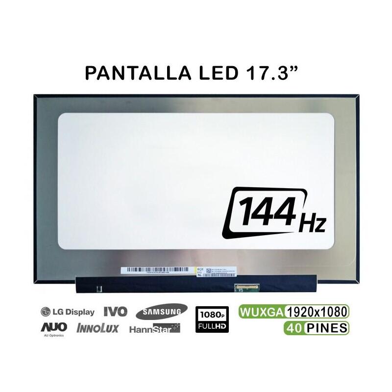 Pantalla Led De 17.3" Para Portátil Nv173fhm-Nx4 V8.0 144hz 40 Pines Fhd