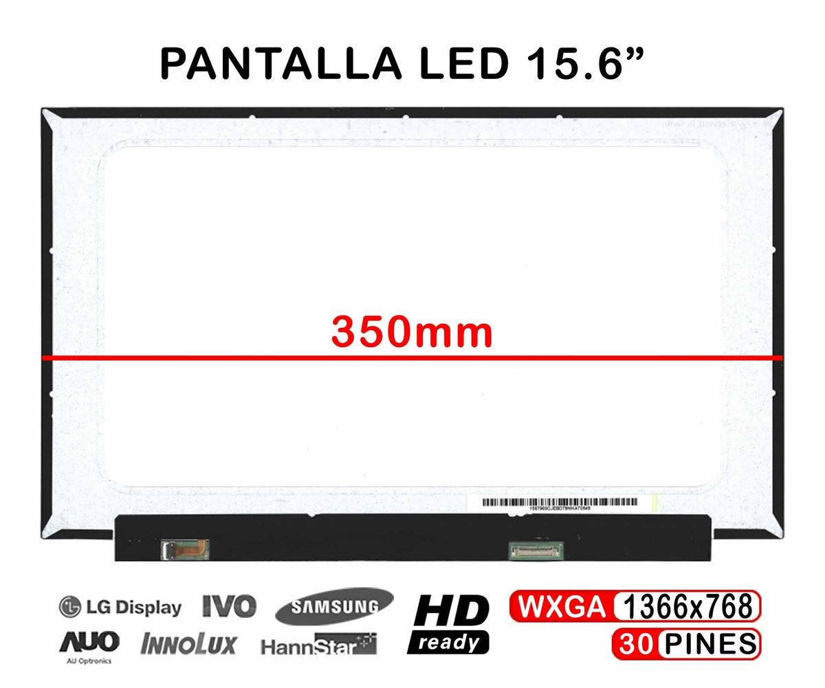 Pantalla Led Mate Mate De 15.6" Para Portátil N156bga-Ea3 Rev.C3