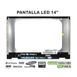 Pantalla Led Táctil Completa De 14" Para Portátil Hp Pavilion X360 14 Dw 14 Dwxxx Series Con Marco