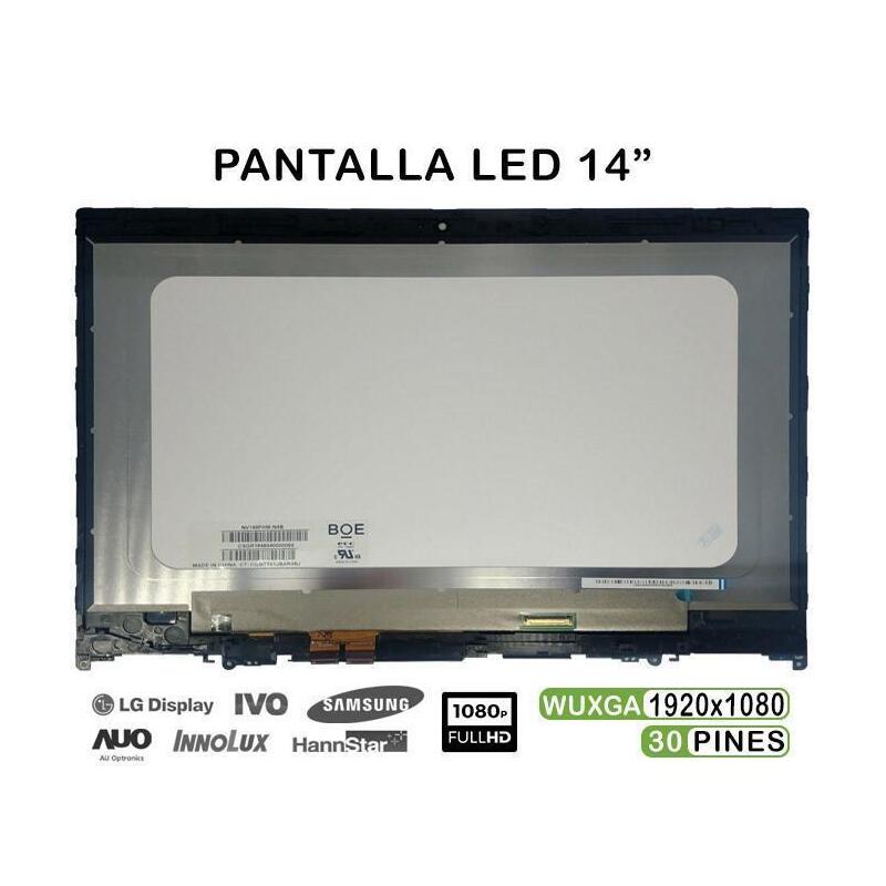 Pantalla Led Táctil De 14" Fhd Para Portátil Lenovo Yoga 520-14 Nv140fhm-N3b 5d10n45602