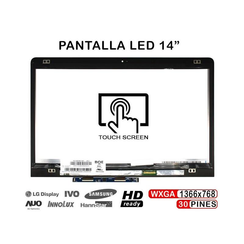 Pantalla Led + Táctil De 14" Para Portátil Hp Pavilion X360 14-Ba009ns