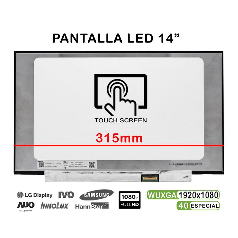 Pantalla Led Táctil De 14" Para Portátil N140hcn-Ea1 Rev.C1 Fhd 40pines 315mm