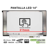 Pantalla Led Táctil De 14" Para Portátil N140hcn Ea1 Rev.C7 Fhd 40 Pines 315mm