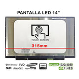 Pantalla Led Táctil De 14" Para Portátil Nv140fhm-T01 40 Pin Ips