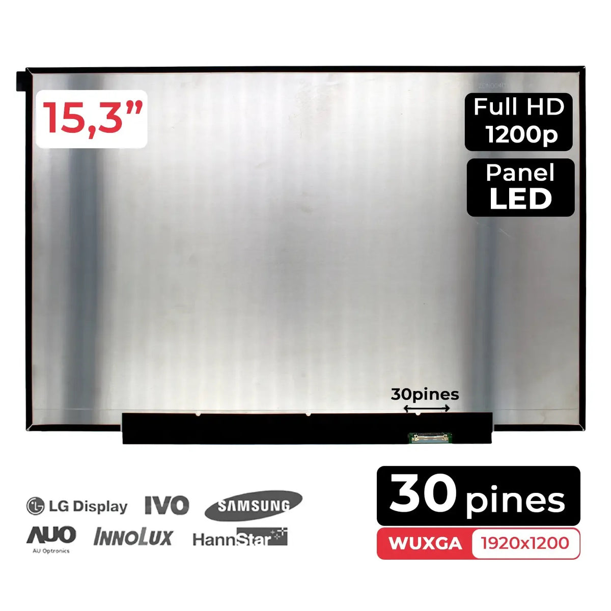 Pantalla Led 15.3" Para Portatil Lenovo Ideapad Slim 3 Nv153Wum-N41