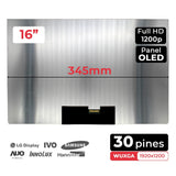 Pantalla Oled De 16" Para Portátil Hp Envy 16-H | Atna60Kj02 30 Pines