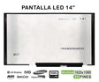 Pantalla Led De 14" Para Portátil 5D11B60376 Fhd 30 Pines