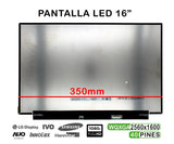 Pantalla Led De 16" Para Portátil B160Qan02.K 40 Pines