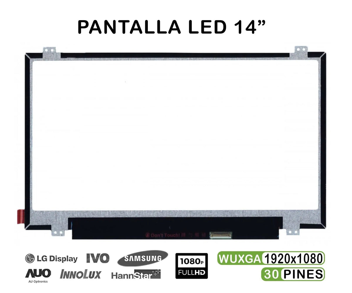 Pantalla Led De 14" Para Portátil Lenovo Thinkpad X1 Carbon 20a7 14 1920x1080