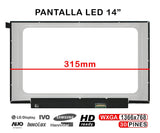 Pantalla Led Mate De 14" Para Portátil Nt140whm-N49