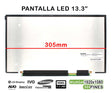 Pantalla Led De 13.3" Pulgadas Para Portátil Sharp Lq133M1Jw02A Fhd 30 Pines 305Mm