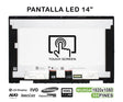 Pantalla Led Táctil 14" Para Portátil Hp Pavilion X360 14-Dy 14M-By