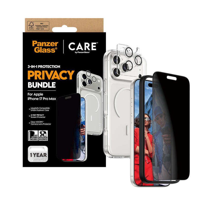 Panzerglass Care 3-In-1 Flagship Privacy Hndle Iphone 17 Pro Max