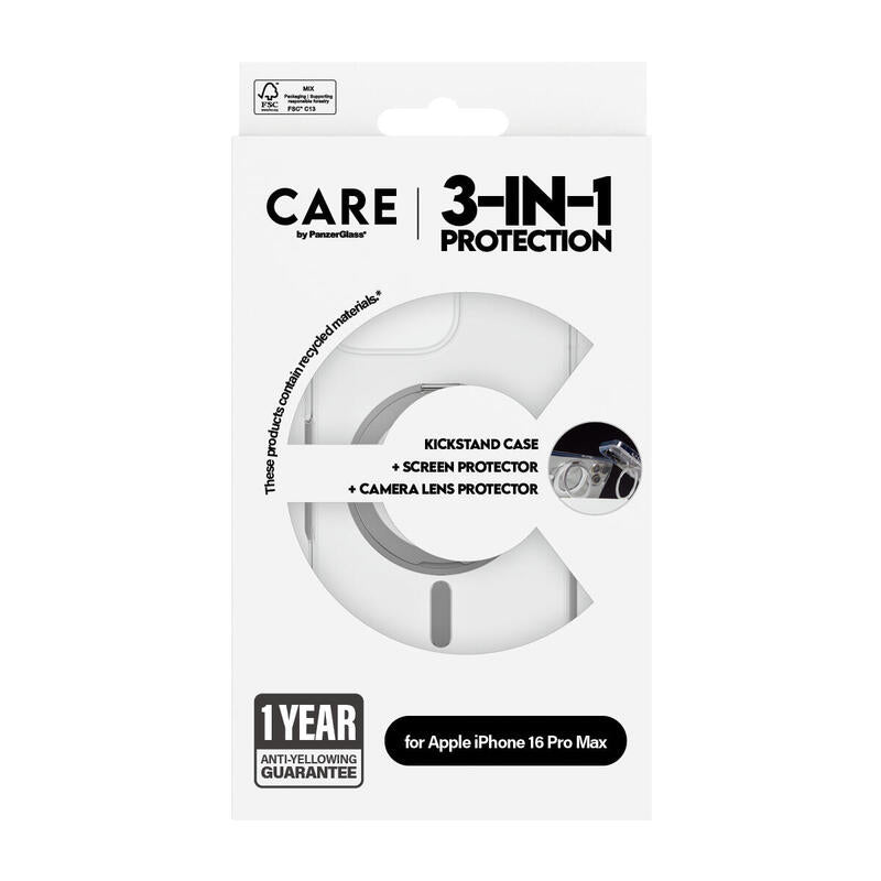 Panzerglass Care By ® 3-In-1 Ceramic Bundle Iphone 16 Pro Max Protector De Pantalla Apple 1 Pieza(S)