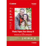 Papel Canon Pp-201 20h.A4 210x297mm260gr. Fotografico Satinado - Photo Paper Plus Ii