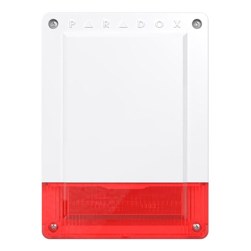 Paradox Sr250-Red Sirena Exterior Vía Radio Bidireccional. Compat. Sp/Mg (No Sp4000) Con Rtx3, Mg6250. Grado 2