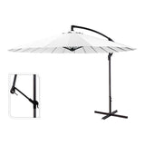 Parasol Excéntrico Altura Maxima 3m Ø300cm Color: Blanco