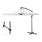 Parasol Excéntrico Altura Maxima 3m Ø300cm Color: Blanco